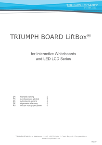 TRIUMPH BOARD LiftBox for Interactive Whiteboards and LED LCD
