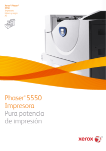Phaser® 5550 Impresora Pura potencia de impresión
