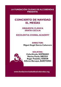 Libreto Oratorio EL MESÍAS - Fundación Ciudad de Alcobendas