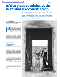 África y sus comisiones de la verdad y reconciliación