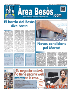 Noves condicions pel Mercat El barrio del Besòs dice basta