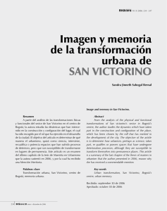 Imagen y memoria de la transformación urbana de San VIctorIno