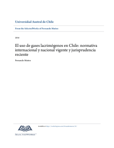 El uso de gases lacrimógenos en Chile: normativa internacional y