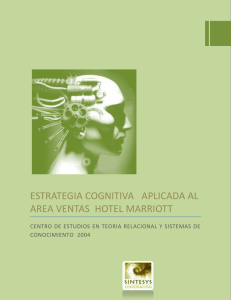 estrategia cognitiva area ventas hotel marriott