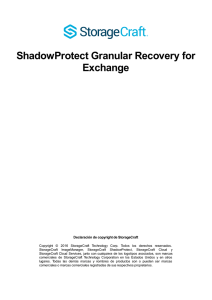 ShadowProtect Granular Recovery for Exchange