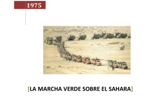 la marcha verde sobre el sahara