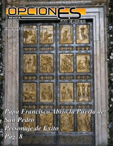 Papa Francisco Abrio la Puerta de San Pedro Personaje de Exito