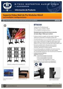 BT8350 Soporte Video Wall de Pie Modular Móvil - B