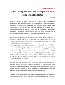 Cuba: ¿Excepción histórica o vanguardia en la lucha anticolonialista?