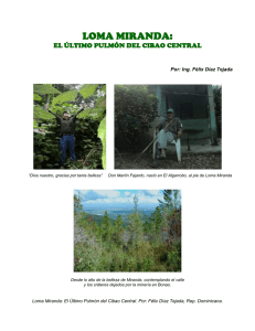 LOMA MIRANDA: - Acción Verde | El Portal Ambiental de la