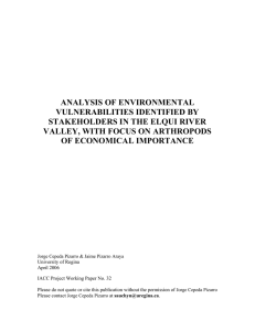 analysis of environmental vulnerabilities identified by