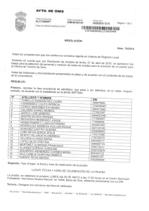 Lista de admitidos