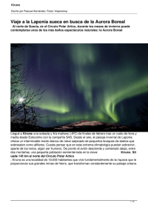 Viaje a la Laponia sueca en busca de la Aurora