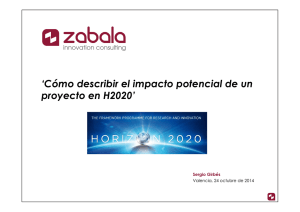 `Cómo describir el impacto potencial de un proyecto en H2020`