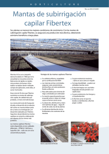 Mantas de subirrigación capilar Fibertex