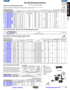 ZILOG Microprocessors