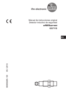 Manual de instrucciones original Detector inductivo de