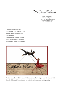 Company: CIRCO DELICIA Title of Show: CANTARE VOLARE