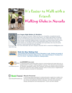 It`s Easier to Walk with a Friend: Walking Clubs in