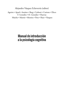 Capítulo 2 - Manual de PSICOLOGÍA COGNITIVA