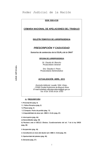 prescripción y caducidad - Poder Judicial de la Nación