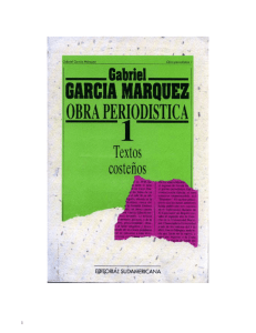 Gabriel García Márquez – Obra periodistica 1, Textos Costeño