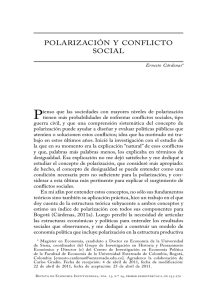 polarización y conflicto social - Revista de Economía Institucional