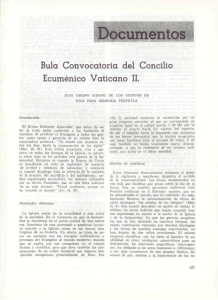 Bula Convocatoria del Concilio Ecuménico Vaticano II.
