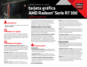 tarjeta gráfica AMD Radeon™Serie R7 300