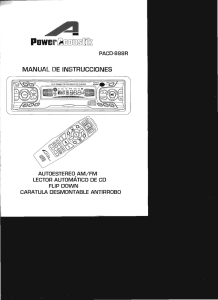 manual de instrucciones lector automático de cd