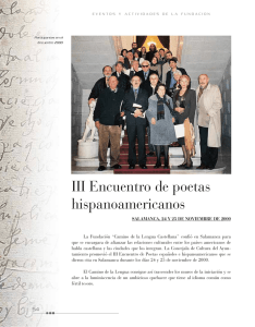 III Encuentro de poetas hispanoamericanos