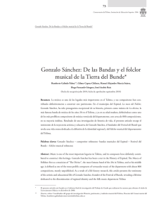Gonzalo Sánchez - Conservatorio del Tolima