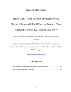 Hetero-Diels–Alder Reaction of Phosphorylated Nitroso Alkenes