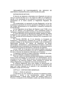 Reglamento del SAM - Diputación de León