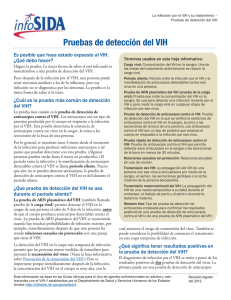 Pruebas de detección del VIH