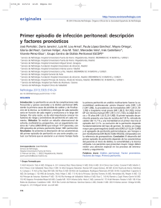 Primer episodio de infección peritoneal: descripción y factores
