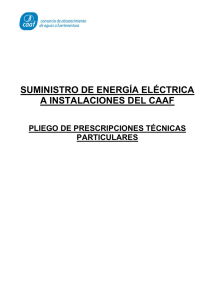 SUMINISTRO DE ENERGÍA ELÉCTRICA A INSTALACIONES