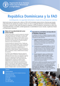 República Dominicana y la FAO Contribuyendo a la seguridad