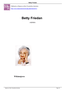 Betty Friedan - Mujeres en Red