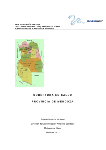 Cobertura en salud- Provincia de Mendoza 2012