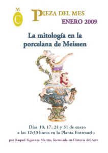 ENERO. La mitología en la porcelana de Meissen.