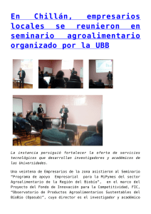 En Chillán, empresarios locales se reunieron en seminario