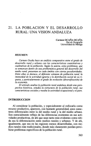 21. la poblacion y el desarrollo rural: una vision andaluza