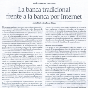 La banca tradicional frente a la banca por Internet