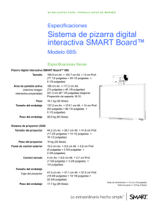 Sistema de pizarra digital interactiva SMART Board™