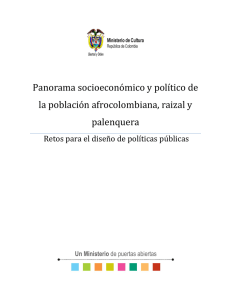 Panorama socioeconómico y político de la población