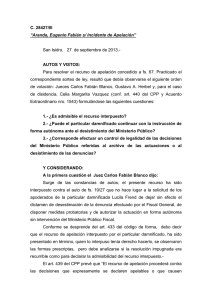 C. 28427/III “Aranda, Eugenio Fabián s/ Incidente de Apelación” San
