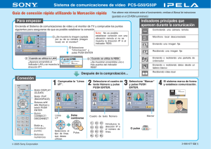 Sistema de comunicaciones de vídeo PCS-G50/G50P Guía
