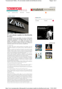 El conveniente modelo de distribución de Zara