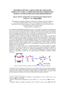optimización de la reacción de aminación reductiva para la